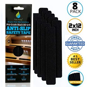 Anti Slip Tape Pre Cut Treads in Black
