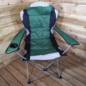 Luxury Padded High Back Folding Outdoor Camping, Fishing Chair