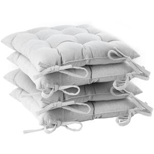 Square Garden Chair Seat Cushions - 40cm - Pack of 4