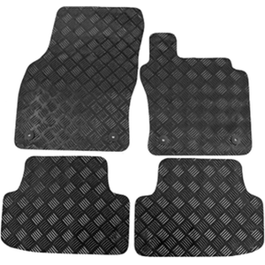 Tailored Rubber Car Mats 4pc Black Floor Set