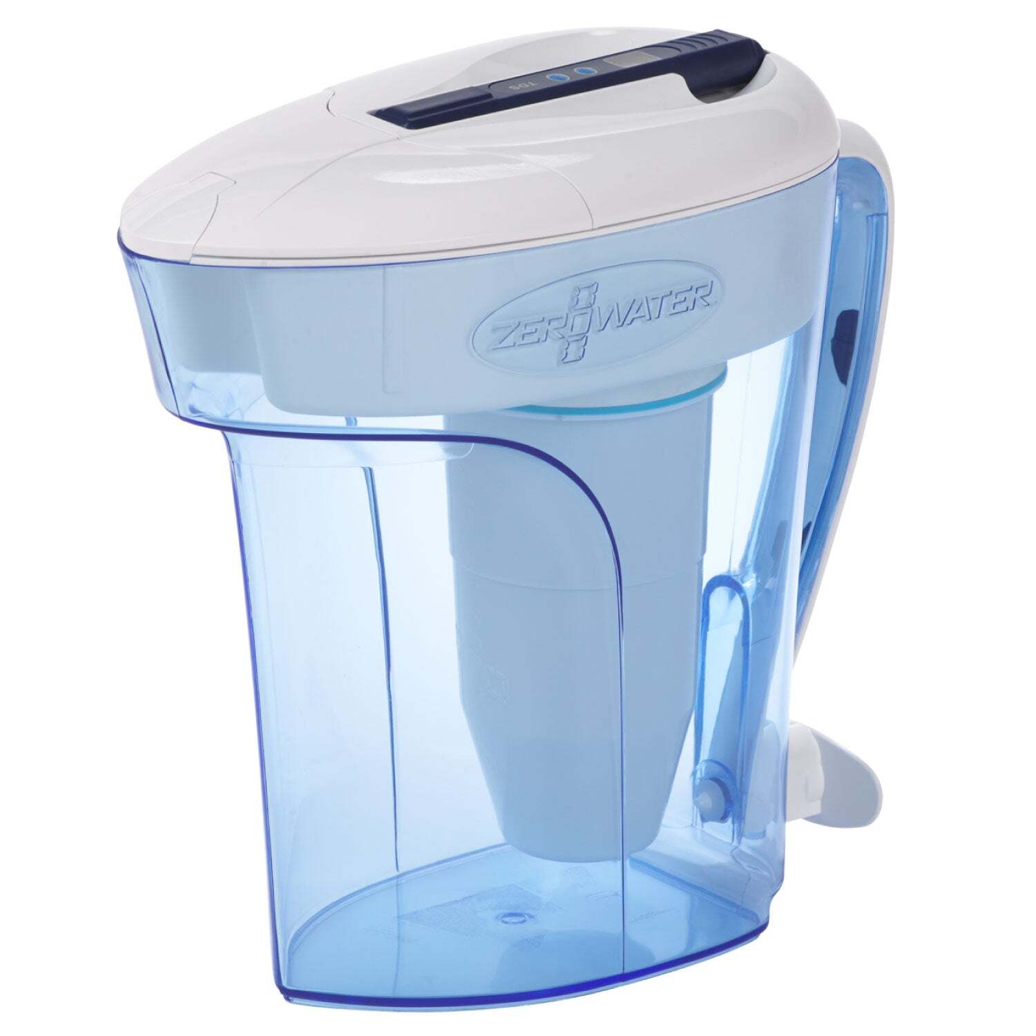 Image of ZeroWater 12-Cup2.8 Lt Jug plus Filter and Free Water Quality Meter - Blue