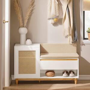 Lattice Shoe Storage Bench