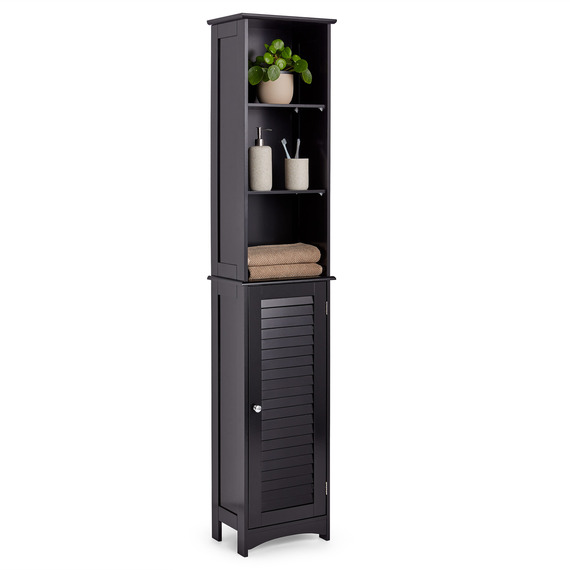 Shrewsbury Tall Bathroom Cabinet with Shutter Style Door
