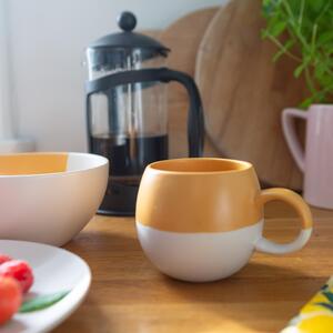Dipped Stoneware Sphere Mugs - 340ml - Pack of 4