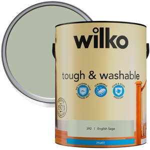wilko Tough and Washable Matt Emulsion Paint 5L