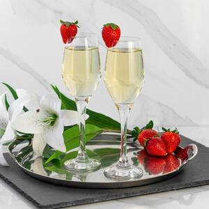 Ella Glass Champagne Flutes - 230ml - Pack of 6
