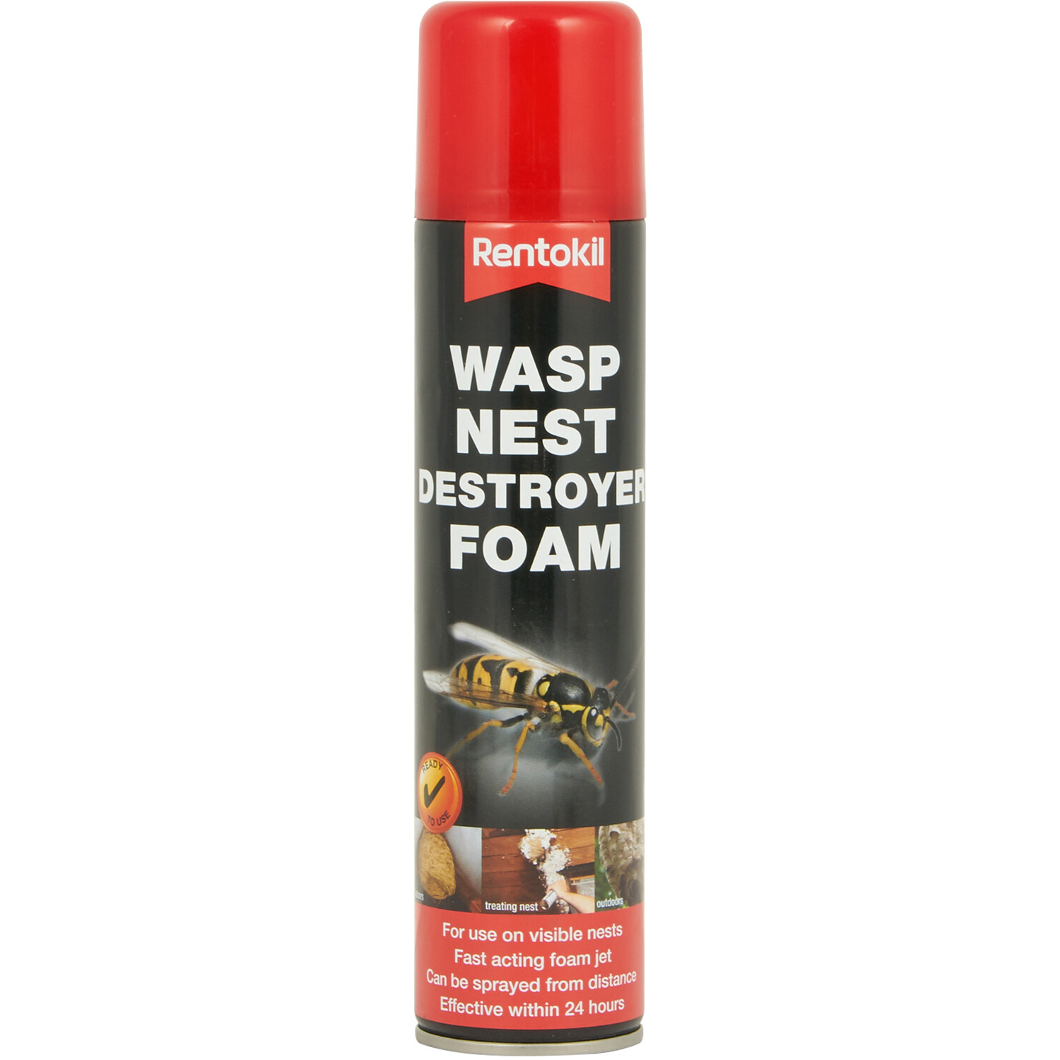 Rentokil Wasp Destroy Foam Aerosol 300ml