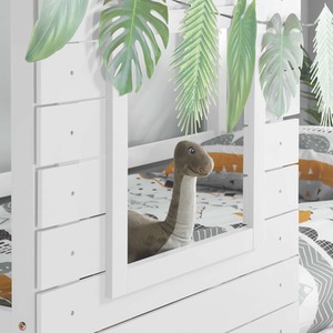Grey Solid Pine Bunk Beds Adventure 3FT Single Bed Wood Frame shot 5614642