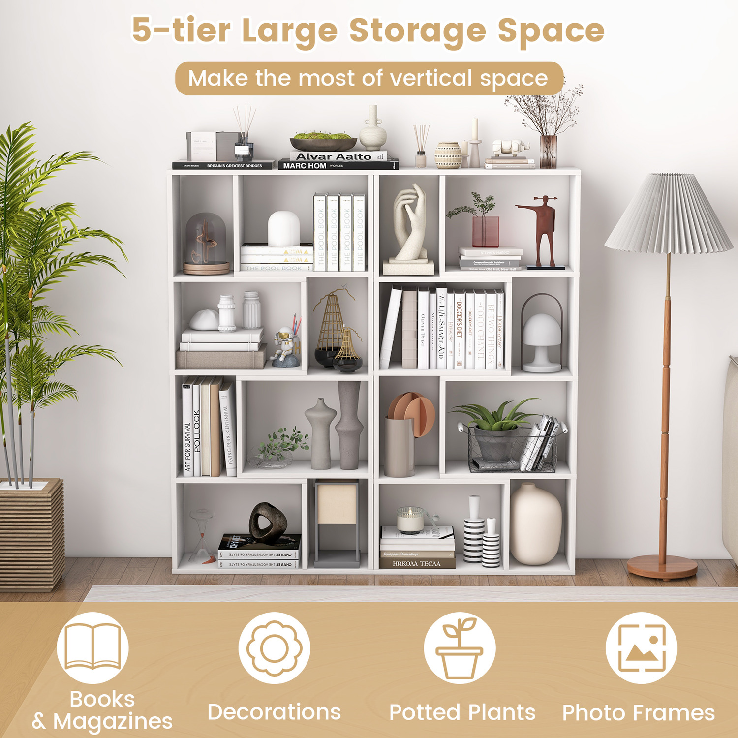 8-cube Storage Organiser - White