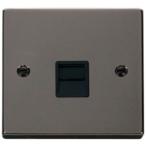 Black Nickel Master Telephone Single Socket