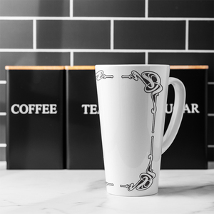 Decorative Border Latte Mug
