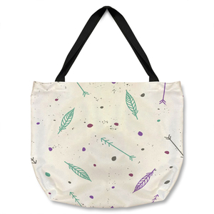 Cute Cartoon Feathers And Arrows In Boho Style Tote bag