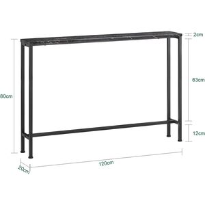 Black / 81cm SoBuy Entryway Hall Console Table End Table shot 6567996