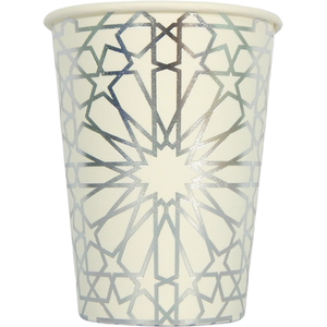 Geo Silver Party Cups