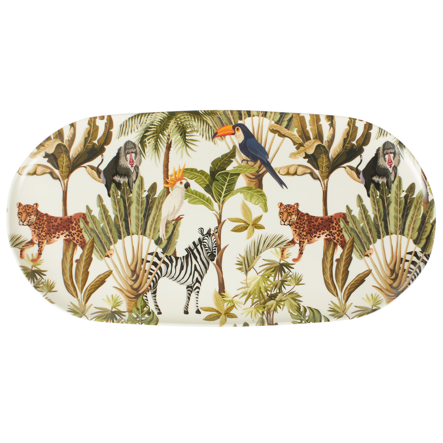 Eden Melamine Serving Platter - White