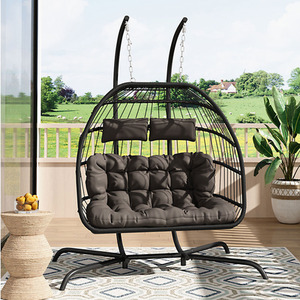 Garden Hanging 2-Seater Egg Chair
