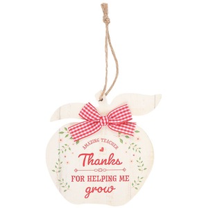 Thanks for Helping Me Grow Apple Hanging Sign