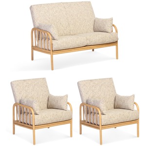 Aspen Light Oak 2 Seater Suite in Farrow