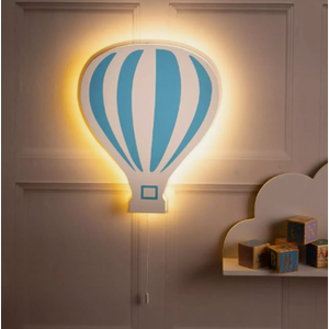 Blue Hot Air Balloon Night Light