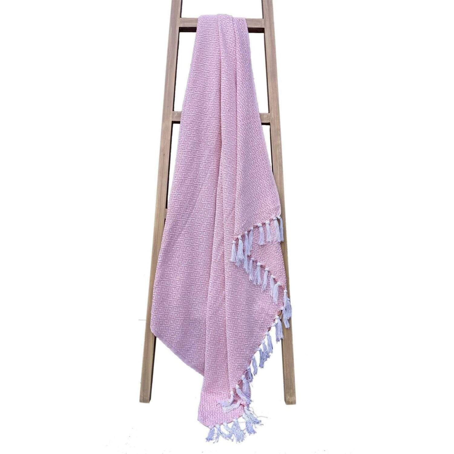 Regal Pure Cotton Throw - Pink 127cm