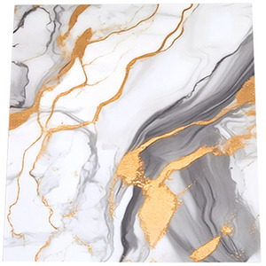 Livingandhome 10pcs Self-Adhesive Marble Wall Stickers