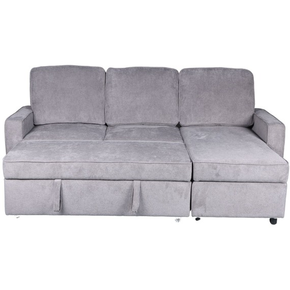 Kingston Sectional Upholstered Corner Sofa Pull Out Bed