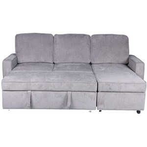 Kingston Sectional Upholstered Corner Sofa Pull Out Bed