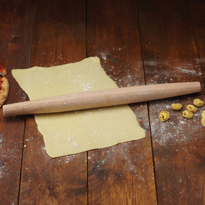KitchenCraft World of Flavours Italian Wooden Rolling Pin