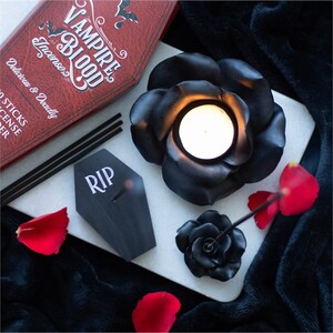 Vampire Blood Incense Sticks With Coffin Holder Set