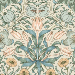 Pomegranate Grove Wallpaper in Cream