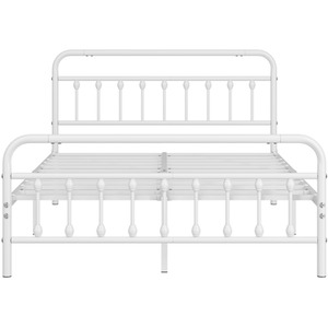 White / King Yaheetech Vintage Metal Bed Frame shot 10695294