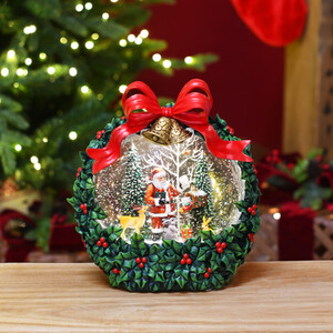 Traditional Wreath Glitter Spinner
