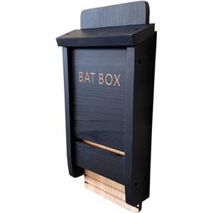 Black Wooden Bat Nesting Roosting Box House
