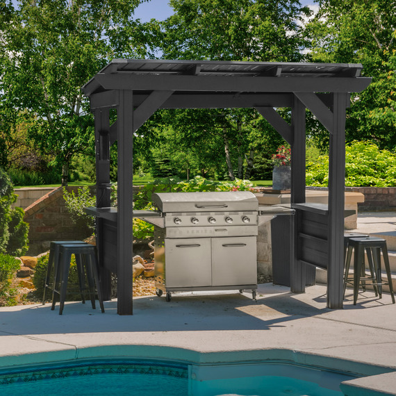 Backyard Discovery Rockport Galvanised Steel BBQ Outdoor Gazebo