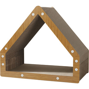 Cat Scratching Board House Corrugated