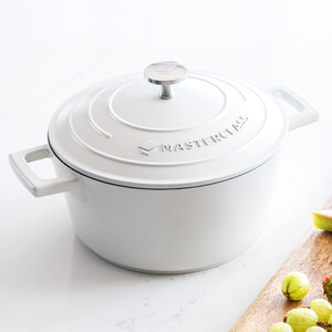 MasterClass Cream Cast Aluminium Casserole Dish, 2.5L