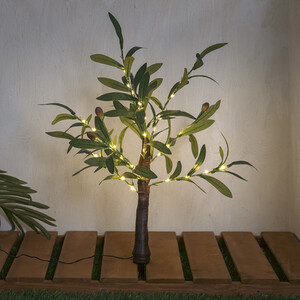 Solar Olive Tree Stake Light