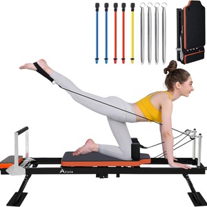 Foldable Full Body Pilates Reformer Machine for Home Gym