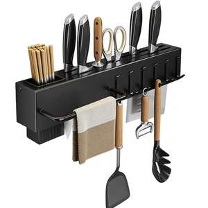 Lifeideas 40cm Wall Kitchen Utensil Rack with 6 Hooks