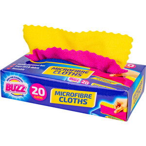 Pack of 20 Microfibre Tissue Cloths