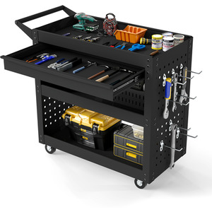 3-Tier Steel Tool Trolley