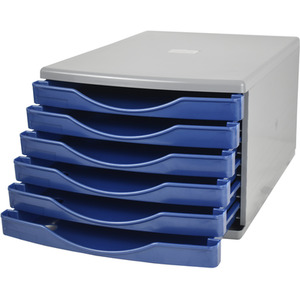 Metallic Blue / 21.2cm / 6 Desktop Drawer Tower Set shot 12256569