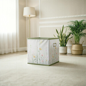 Floral Design Storage Cube