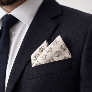 4PCS Men Pocket Square Set Patterned Suit Handkerchiefs