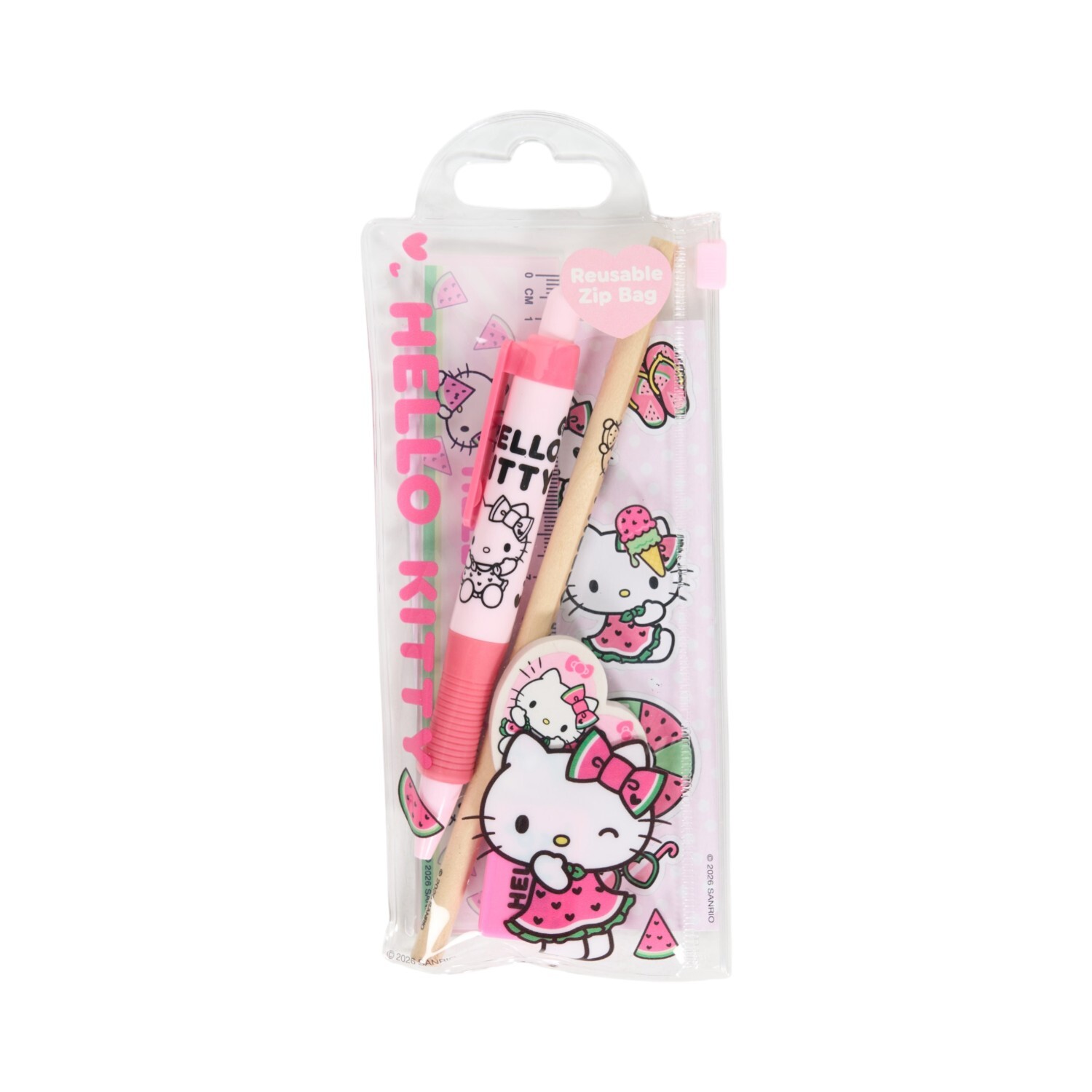 Hello Kitty Watermelon Stationery Set