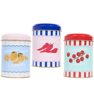 Set of 3 Alfresco Storage Canisters