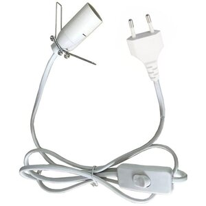 EU White Fitting Cable Durable Safe Power Connection for Devices