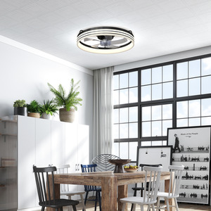HOMCOM Ceiling Fan with Light and App Control, 6 Speed, 50 cm