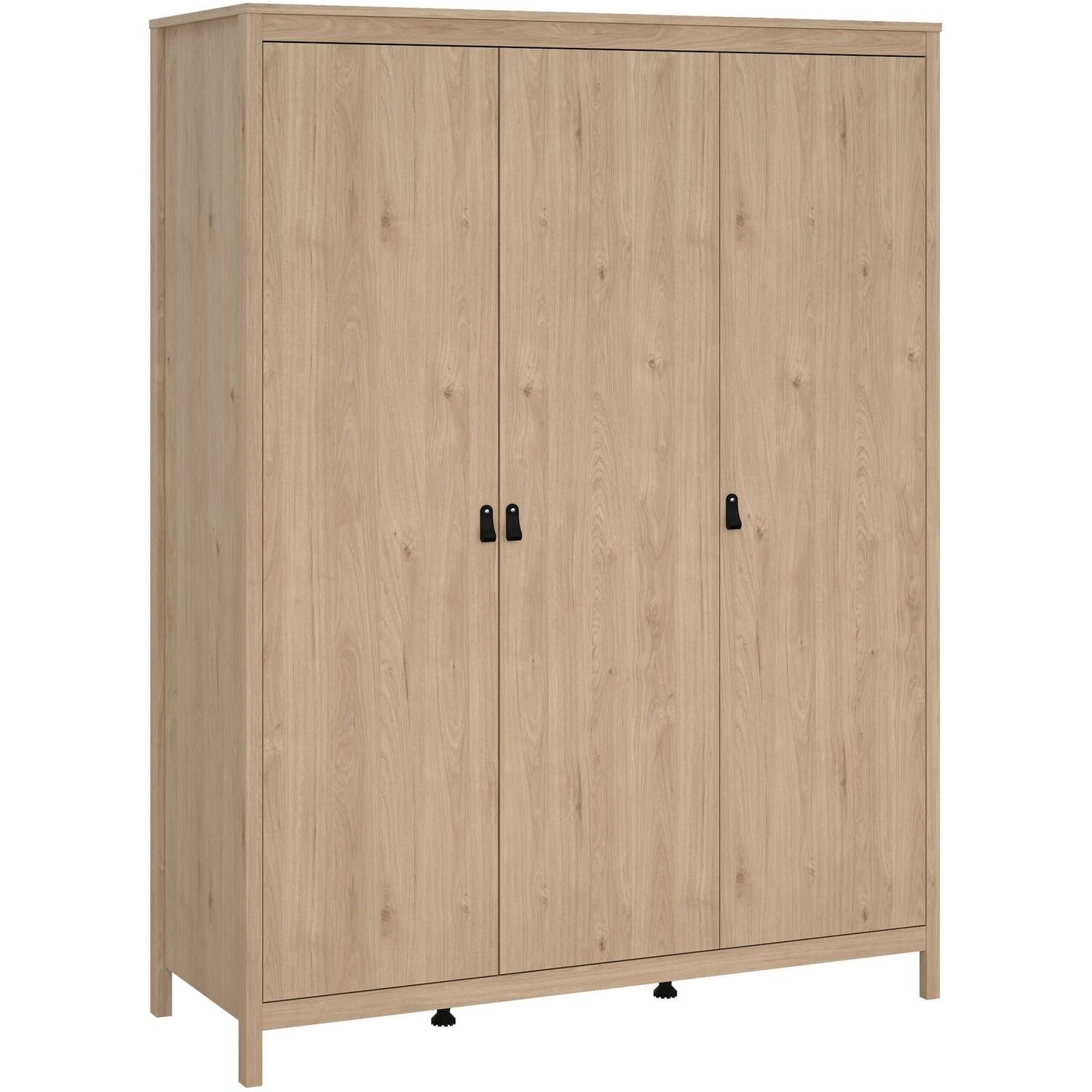 Wyld Haus Wildberry 3-Door Wardrobe Jackson Hickory Oak - Natural