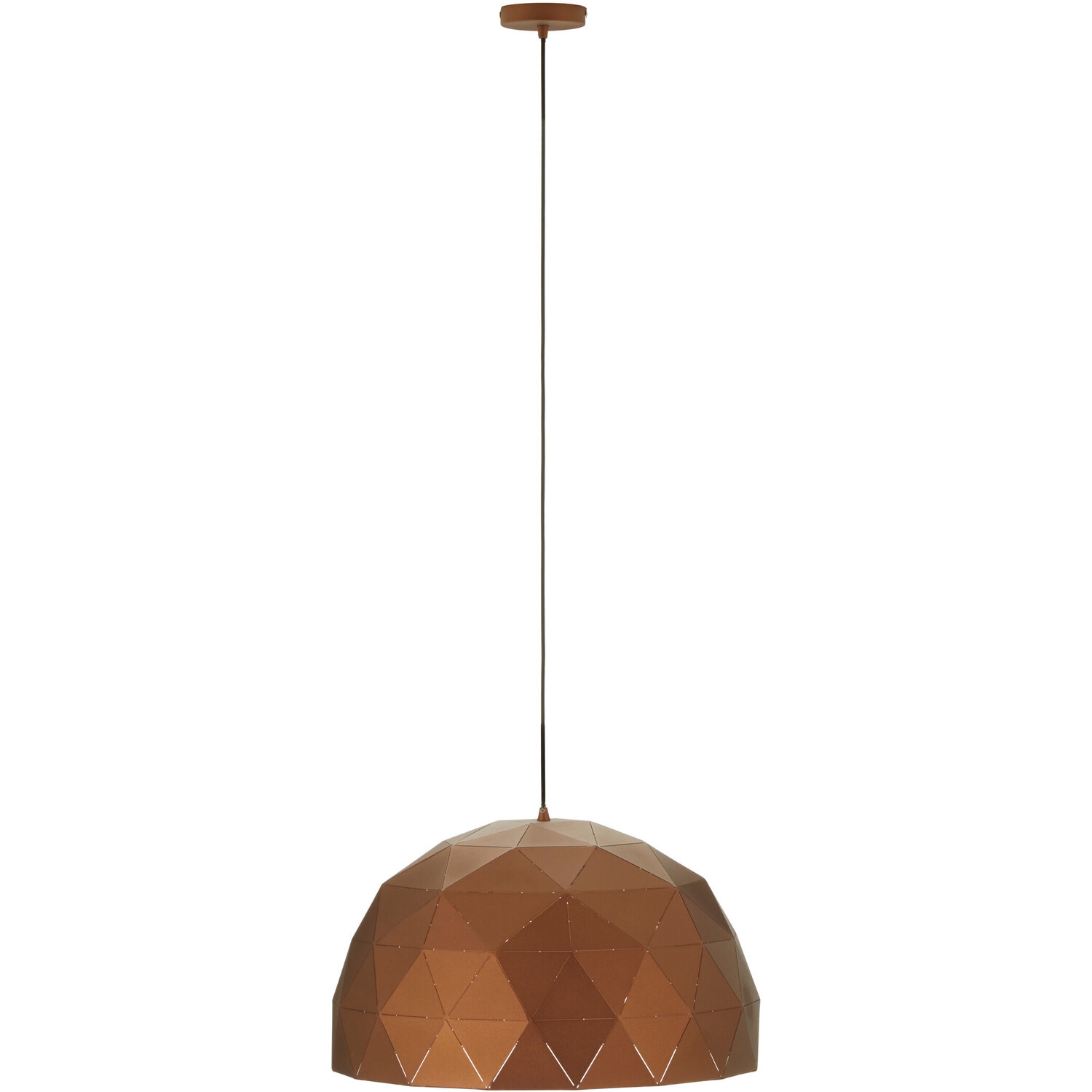 Mateo Large Coffee Dome Pendant Light - Gold